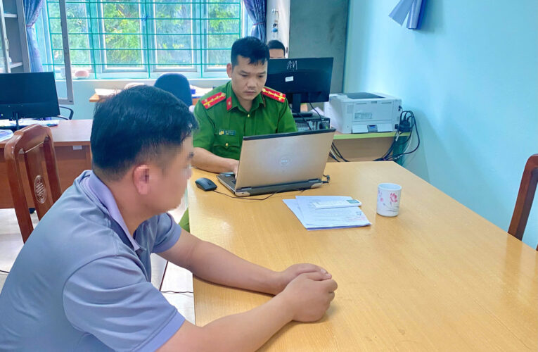 Công an xã Đại Đồng xử lý trường hợp bình luận sai sự thật trên mạng xã hội