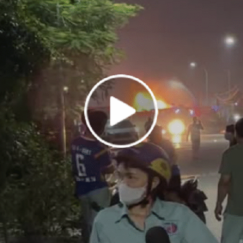 Vi:deo cận cảnh xe bồn phát n:ổ