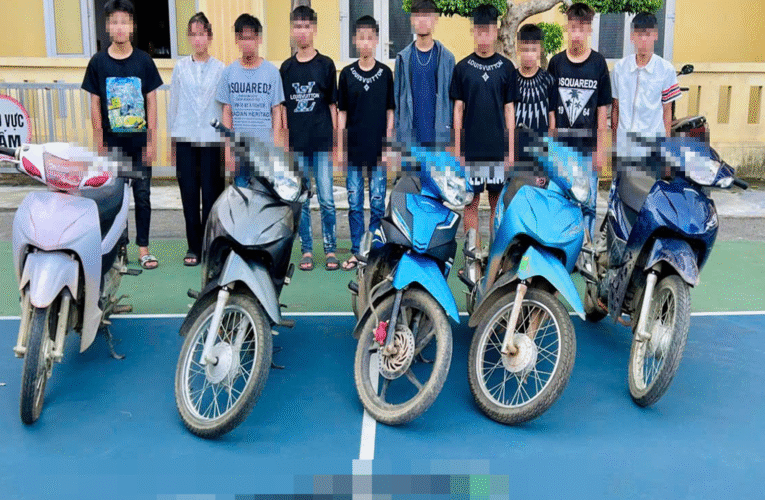 Phú Thọ: Bă’t nhóm thanh thiếu niên mang hungkhi’ gây rô’i trật tự công cộng