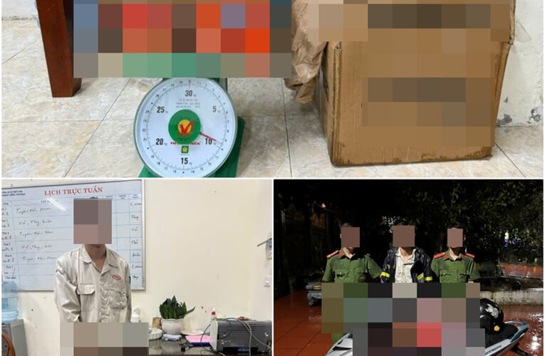 Công an xã Thổ Tang bă’t đối tượng ta`ng trữ hơn 9kg pha’o