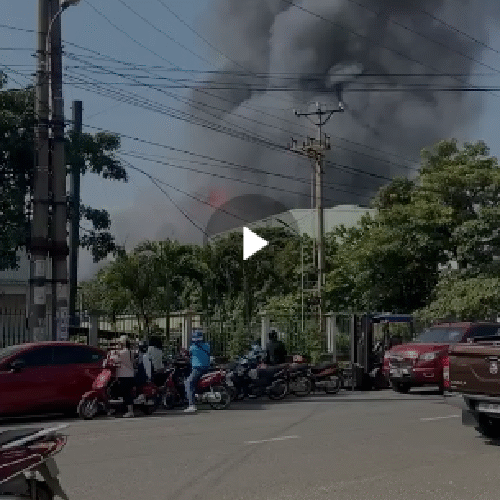 VIDEO TOÀN CẢNH: Cha’y tại KCN Khai Quang vừa xong