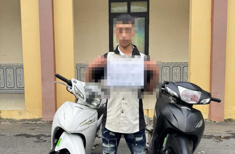Chân dung thanh niên 21t tr:ộm 2 xe máy liên tiếp ở xã Bình Xuyên