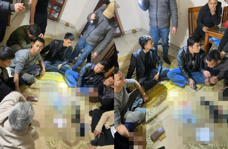 Phú Thọ: Bă’t quả tang 09 đối tượng đ:a’nh b:ạc dưới hình thức “ch,ơi liêg” tại nhà riêng